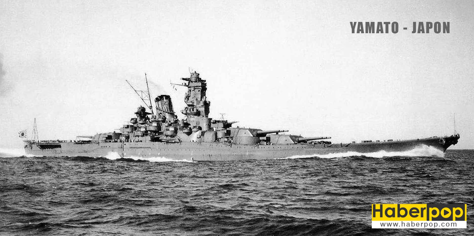 Dünyanın en büyük ve en güçlü savaş gemileri: Yamato